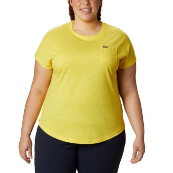 Columbia Ženske Majice - Cades Cape Plus Size Žute | LMTH-62498